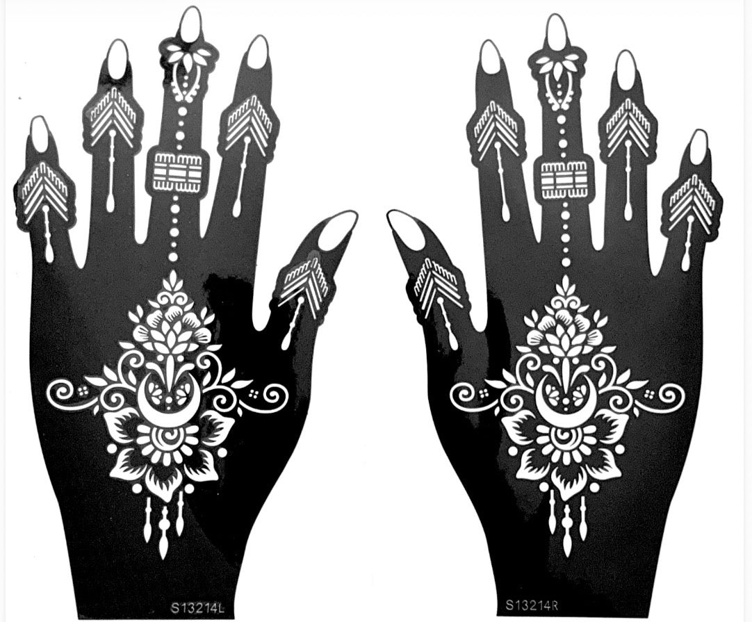 Henna Stencil S13214