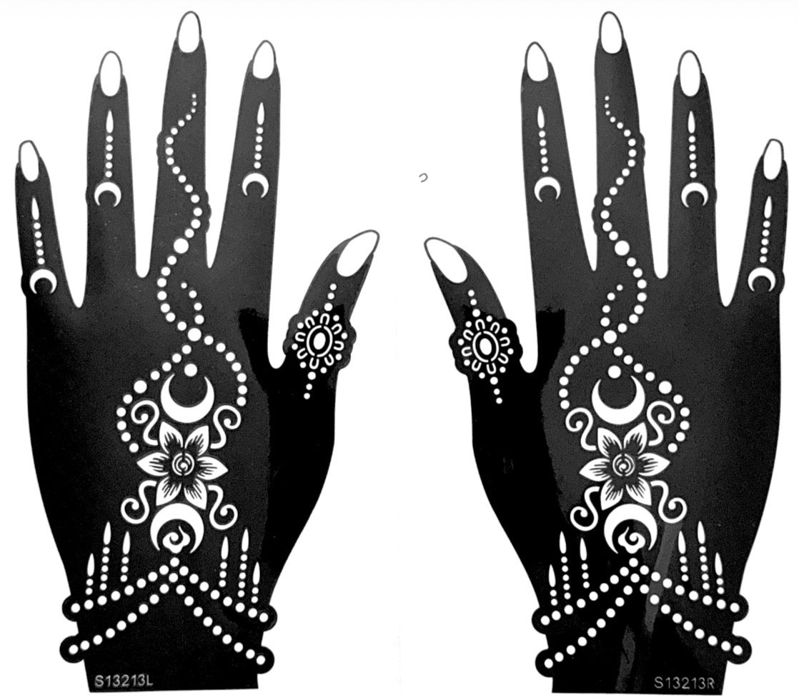 Henna Stencil S13213