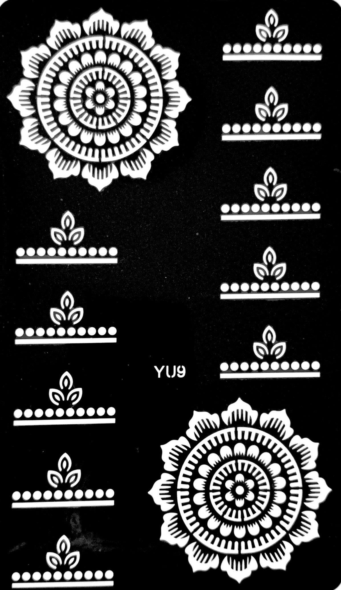 Henna stencil YU9