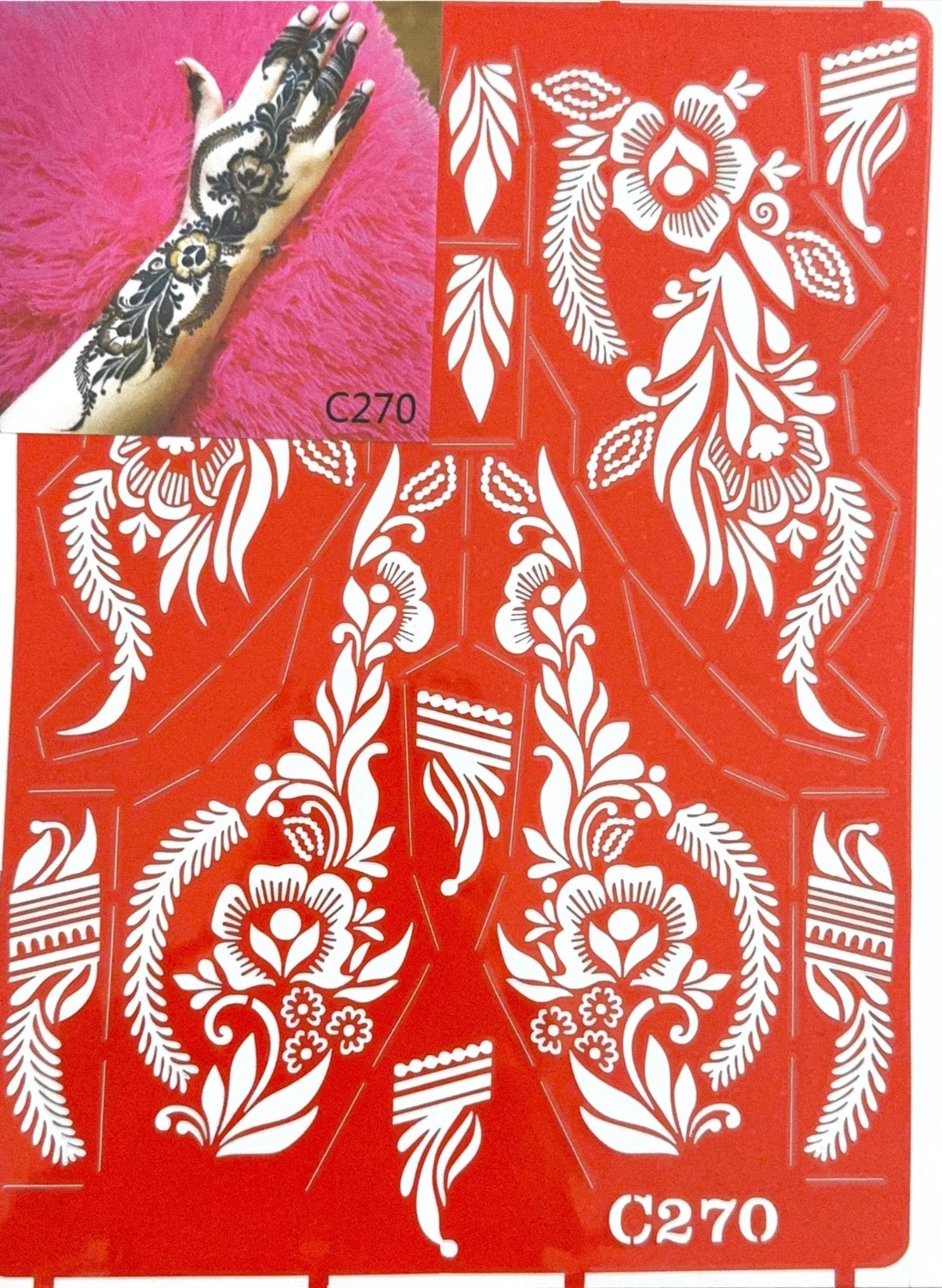 Henna Stencil C270