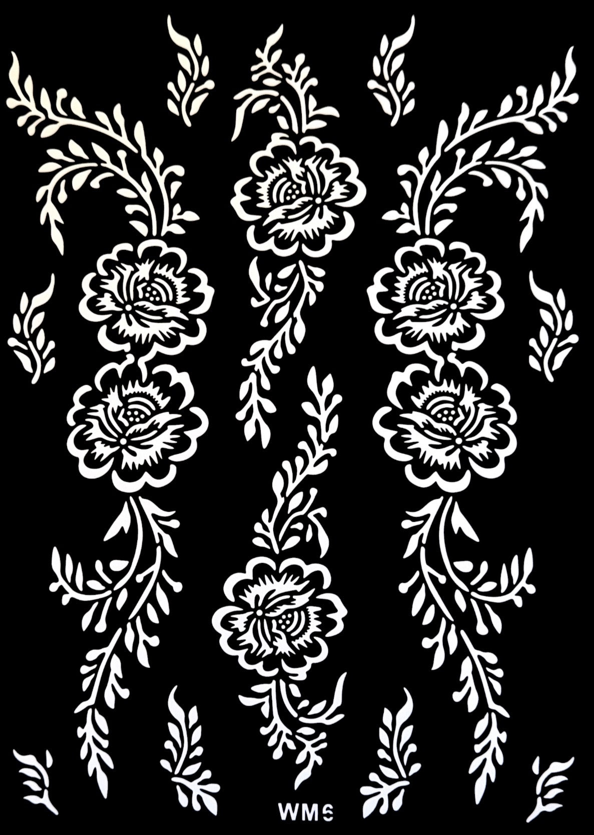 Henna Stencil WM6