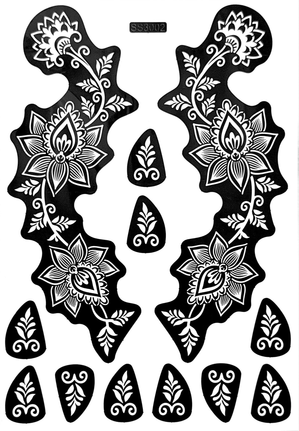 Henna Stencil SS3002
