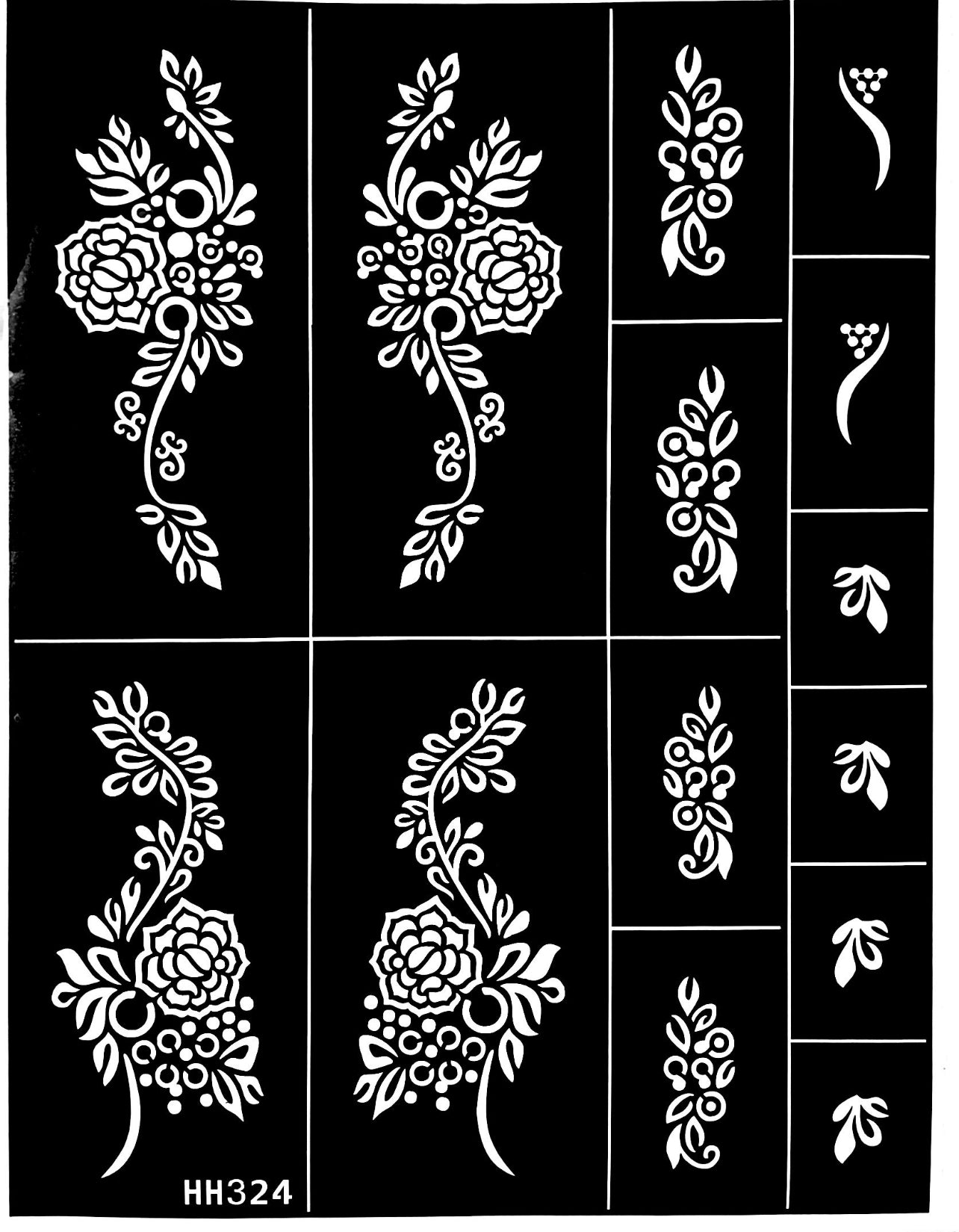 Henna Stencil Laser Slosho