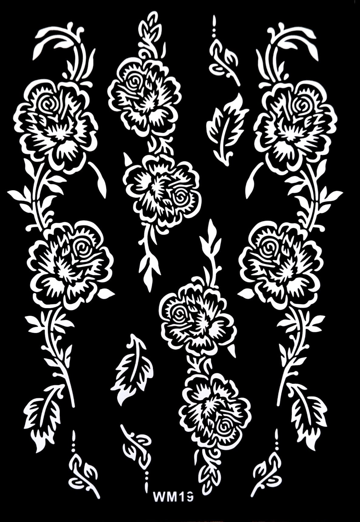 Henna Stencil WM19
